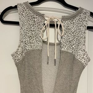 Sexy grey maxi dress